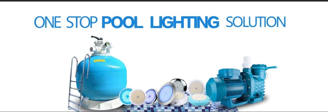 Poolux 2023 New IP68 RGB 12V 304 Stainless Steel Underwater Pool Lamp Resin Filled LED Swimming Slim Pool Lights