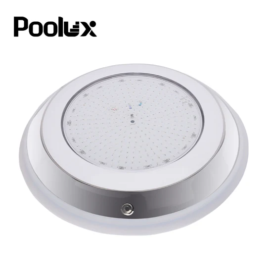 Poolux 2023 New IP68 RGB 12V 304 Stainless Steel Underwater Pool Lamp Resin Filled LED Swimming Slim Pool Lights