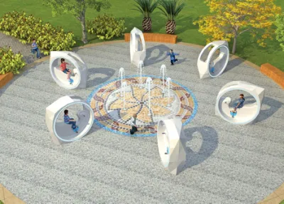 Bicycle Fountain Playground Children′s Play Equipment