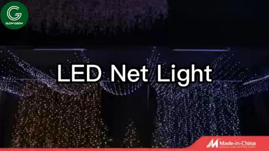 LED Net Light Mesh Light Christmas String Light for Outdoor Palm Tree Wedding Home Xmas Navidad Holiday Event Commercial Landscape Decoration